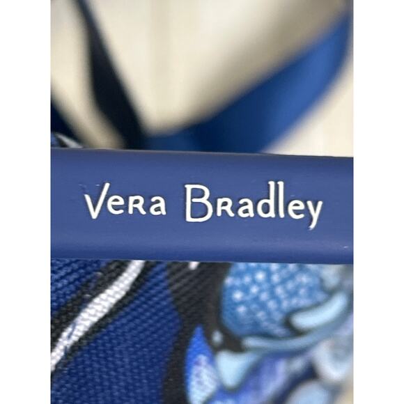Vera Bradley Women Hipster Blue White Nylon Tropics Tapestry Crossbody Purse NEW - Picture 5 of 8